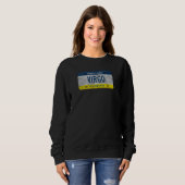 Sweatshirt Funny Pa State Vanity Plaque de licence Virgo (Devant entier)