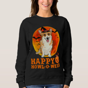 Sweatshirt Funny Pembroke Welsh Corgi Chien Halloween Heureux