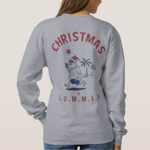 SWEATSHIRT FUNNY PÈRE NOËL EN JUILLET