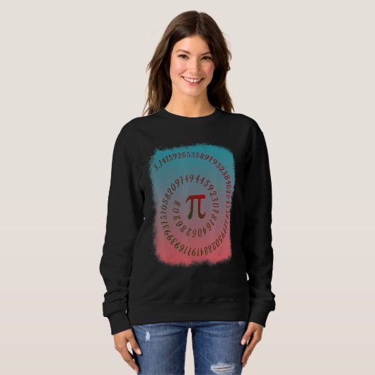 Sweatshirt Funny Pi Spiral 3 14 Symbole Math Enseignant G (Devant entier)