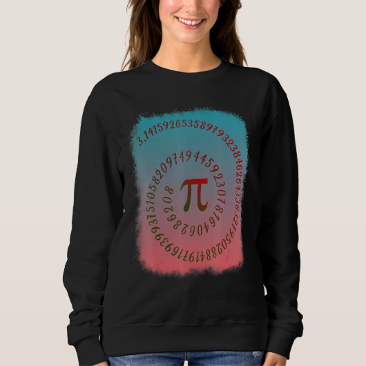 Sweatshirt Funny Pi Spiral 3 14 Symbole Math Enseignant G (Devant)