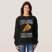 Sweatshirt Funny Pizza Designs For Men Women Food Pun Pie Foo (Devant entier)