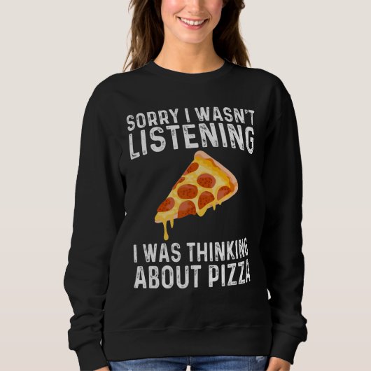 Sweatshirt Funny Pizza Designs For Men Women Food Pun Pie Foo (Devant)