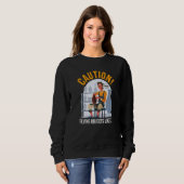 Sweatshirt Funny Pottery And Ceramics Artist Flying Objects L (Devant entier)