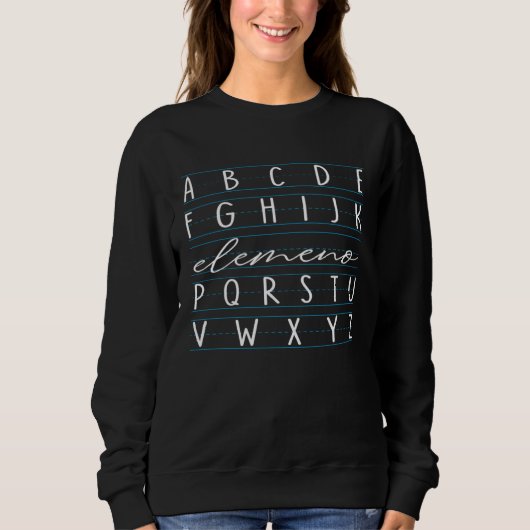 Sweatshirt Funny Preschool Alphabet Shirt (Devant)