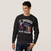 Sweatshirt Funny Programmeur Informatique Coder Machine (Devant entier)