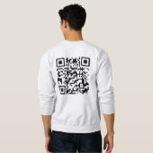 Sweatshirt Funny QR President Trump Dance Code (À L'Arrière) (Dos entier)
