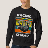 Sweatshirt Funny Racing Champ Sloth (Devant)