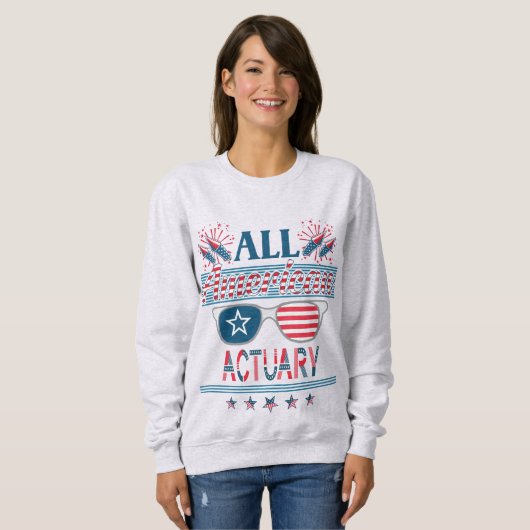 Sweatshirt Funny Réactuaires de l'assurance-vie Actuaire Dipl (Devant entier)