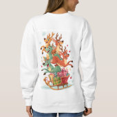 Sweatshirt Funny Reindeer Games Christmas Hoodie (Dos)