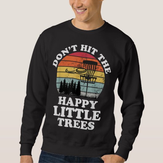 Sweatshirt Funny Retro Disc Golf Frisbee Golfing (Devant)