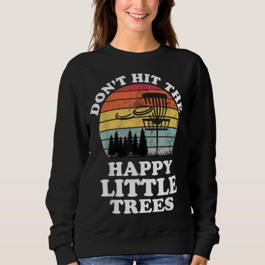 Sweatshirt Funny Retro Disc Golf Frisbee Golfing (Devant)