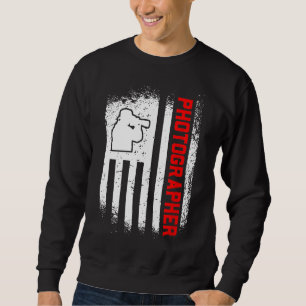 Sweatshirt Funny Retro Vintage Photographie Lover American Fl