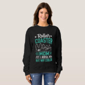 Sweatshirt Funny Roller Dessous de verre Maman Thème Park Rol (Devant entier)
