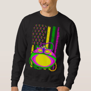 Sweatshirt Funny Rugby Jester Casquette Mardi Gras Festival P