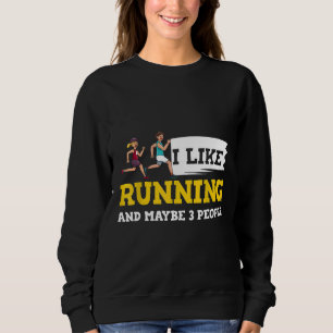 Sweatshirt Funny Running Cadeau demi-marathon Ultra Runner Ru