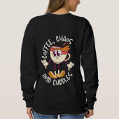 Sweatshirt Funny SAHM & WFH Maman Cadeau de vie - Coffee Love (Dos)