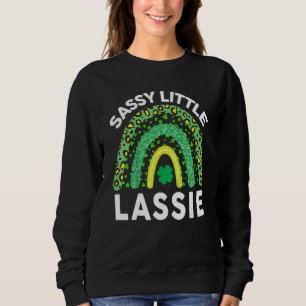 Sweatshirt Funny Sassy Little Lassie Jour de la Saint Patrick