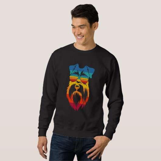 Sweatshirt Funny Schnauzer Dog Lover, German Snouter Breed Do (Devant entier)