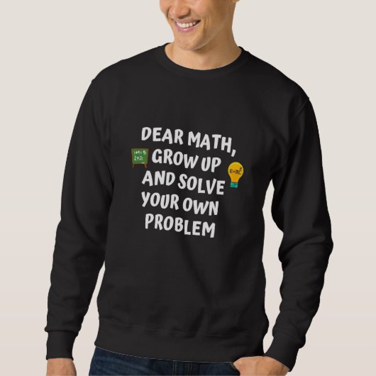 Sweatshirt Funny School Math de travail à la maison pour Ado (Devant)