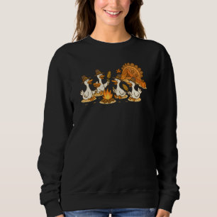 Sweatshirt Funny Silly Goose Camping Thanksgiving