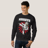Sweatshirt Funny Sloth Karate Nap Sloth Lazy (Devant entier)