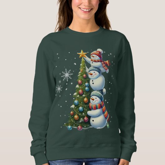 Sweatshirt Funny Snowman (Devant)