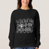 Sweatshirt Funny Snowman Ugly Christmas Sweater Party (Devant)