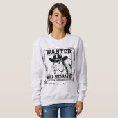 Sweatshirt Funny Squirrel Wanted Poster | Bird Seed Bandit Co (Devant entier)