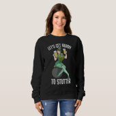 Sweatshirt Funny St Patrick's Day Accessoires Lire (Devant entier)