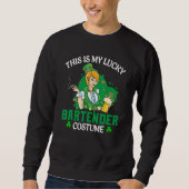 Sweatshirt Funny St. Patrick's Day This Is My Lucky Bartender (Devant)