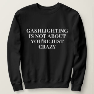 Sweatshirt Funny Stylish Cute Custom Minimal Monogramme Noir