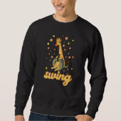 Sweatshirt Funny swinging giraffe for a the swing and giraffe (Devant)