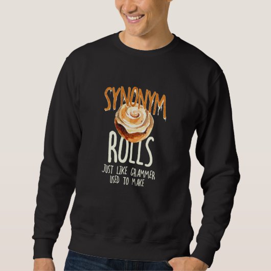 Sweatshirt Funny Synonyme Rolls Grammar produit Français Ense (Devant)
