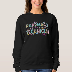 Sweatshirt Funny Technicien en pharmacie Bunny Pharmaciste Ha