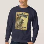 Sweatshirt Funny Ten Commandments For Video Gamers Boys (Devant)