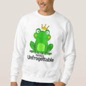 Sweatshirt Funny "Totally Unfrogettable" Frog Pun (Devant)