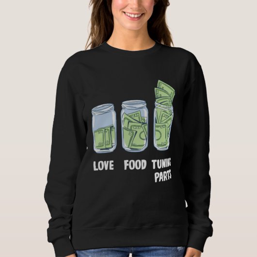 Sweatshirt Funny tuning Parts Money Bank (Devant)
