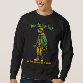 Sweatshirt Funny Turtle Stylet Animal Mode (Devant)