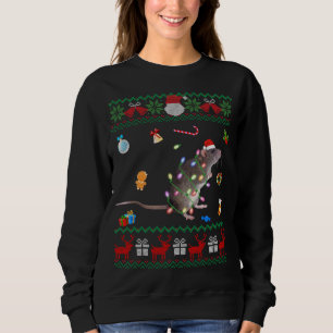 Sweatshirt Funny Ugly Xmas Sweater Animals Lights Christmas R