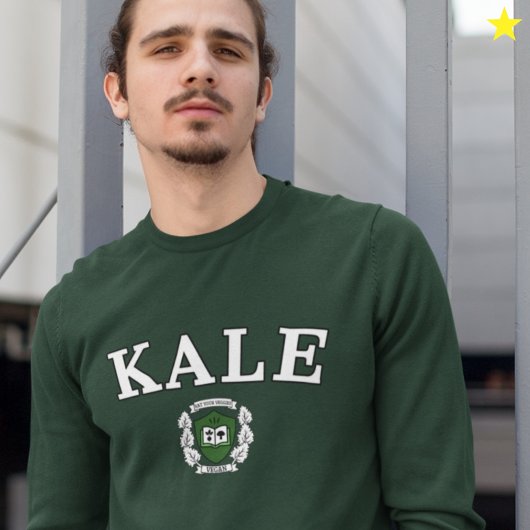 Sweatshirt Funny Vegan Kale University Logo