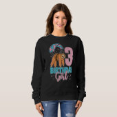 Sweatshirt Funny Weekend Forecast Golf avec une chance de boi (Devant entier)