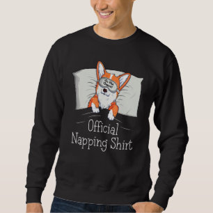 Sweatshirt Funny Welsh Corgi Power Napper Amoureux des chiens