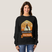 Sweatshirt Funny Whale Watching Réunion Island Ocean Marine B (Devant entier)