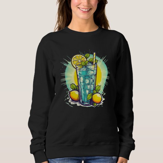 Sweatshirt Funny yellow Limonade soft drink (Devant)