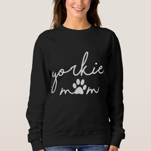 Sweatshirt Funny Yorkshire Terrier Chien Maman mignonne Yorki (Devant)