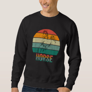 Sweatshirt Funuuuy Horse Farmer Horse Horse Ricing Retro Desi