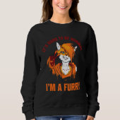 Sweatshirt Furry Thing Furries Person Fox Proud Furry Tail Ea (Devant)