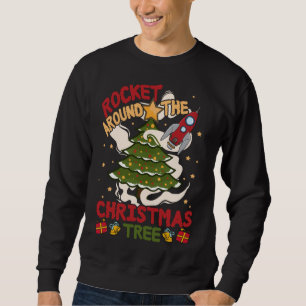 Sweatshirt Fusées autour de l'arbre de Noël - sueur de Noël m
