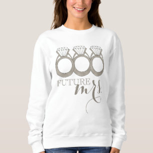 Sweatshirt Futur anneau de fiançailles en diamant pour future